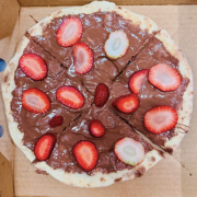 Strawberry Nutella Pizza